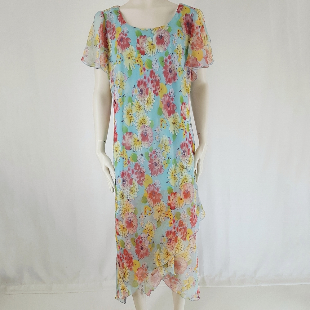 Studio C | Spring Dress Floral Sky Flower